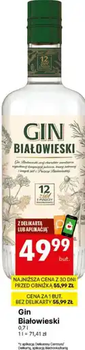 Delikatesy Centrum Gin Białowieski oferta
