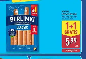 ALDI Morliny Parówki Berlinki oferta