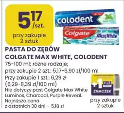 Stokrotka Market Pasta do zębów Colgate Max White, Colodent oferta
