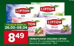 Stokrotka Market Herbata eksp. ziołowa Lipton oferta