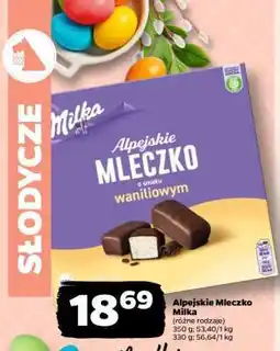 Netto Alpejskie Mleczko MILKA oferta
