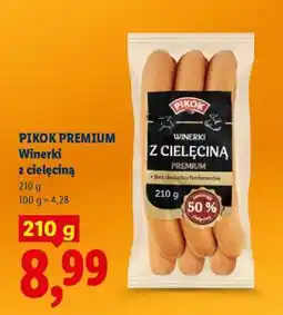 Lidl PIKOK PREMIUM Winerki z cielęciną oferta
