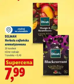 Lidl DILMAH Herbaty cejlońska aromatyzowana oferta