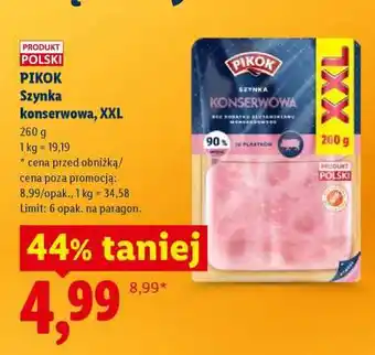 Lidl PIKOK Szynka konserwowa, XXL oferta