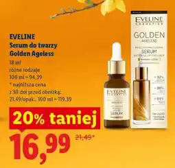 Lidl EVELINE Serum do twarzy Golden Ageless oferta
