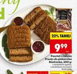 Biedronka Pasztet z indyka Prosto do piekarnika Biedronka, 600 g oferta