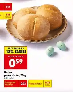 Biedronka Bułka poznańska 75 g oferta