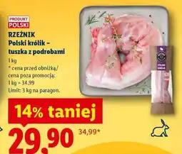 Lidl Rzeźnik Polski królik – tuszka z podrobami oferta