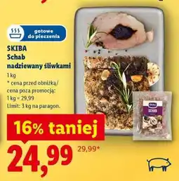 Lidl Skiba Schab nadziewany śliwkami oferta