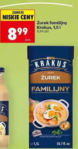 Biedronka Żurek familijny Krakus, 1,5 l oferta