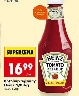 Biedronka Ketchup łagodny Heinz, 1,35 kg oferta