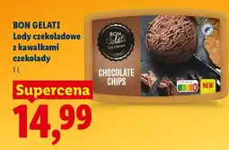 Lidl BON GELATI Lody czekoladowe z kawałkami czekolady oferta