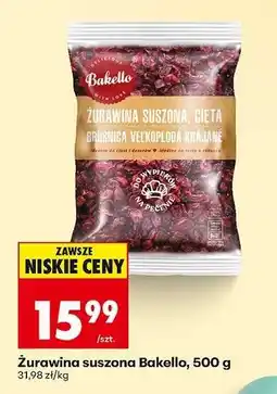 Biedronka Żurawina suszona Bakello, 500 g oferta