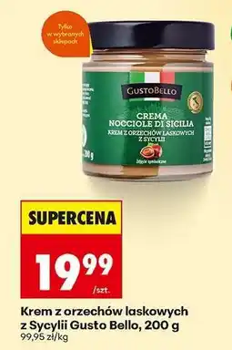 Biedronka Krem z orzechów laskowych z Sycylii Gusto Bello, 200 g oferta