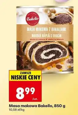 Biedronka Masa makowa Bakello, 850 g oferta