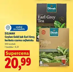 Lidl DILMAH Ceylon Gold lub Earl Grey oferta