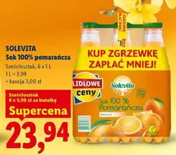 Lidl Solevita Sok 100% pomarańcza oferta