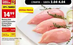 Biedronka Świeży filet z piersi kurczaka Kraina Mięs, Mega Paka oferta
