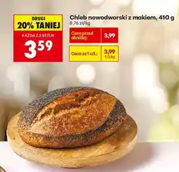 Biedronka Chleb nowodworski z makiem, 410 g oferta