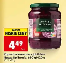 Biedronka Kapusta czerwona z jabłkiem Nasza Spiżarnia, 680 g/420 g oferta