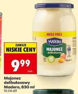 Biedronka Majonez delikatesowy Madero, 830 ml oferta