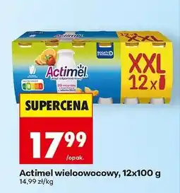 Biedronka Actimel wieloowocowy 12x100 g oferta