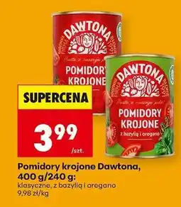 Biedronka Pomidory krojone Dawtona, 400 g/240 g oferta
