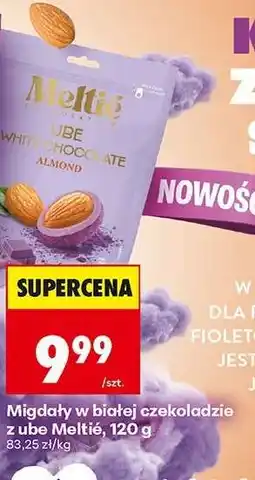 Biedronka Migdały w białej czekoladzie z ube Meltié, 120 g oferta