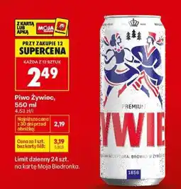 Biedronka Piwo Żywiec, 550 ml oferta
