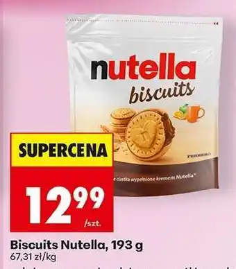 Biedronka Biscuits Nutella 193 g oferta