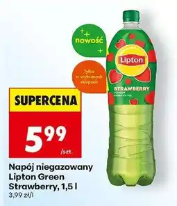 Biedronka Napój niegazowany Lipton Green Strawberry, 1,5 l oferta