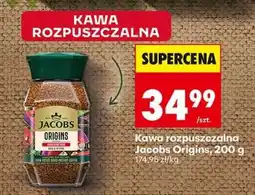 Biedronka Kawa rozpuszczalna Jacobs Origins, 200 g oferta