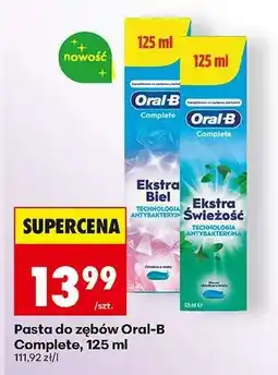 Biedronka Pasta do zębów Oral-B Complete, 125 ml oferta
