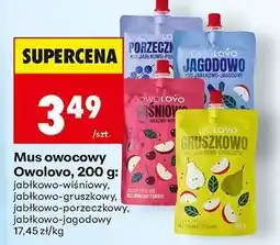 Biedronka Mus owocowy Owolovo, 200 g oferta