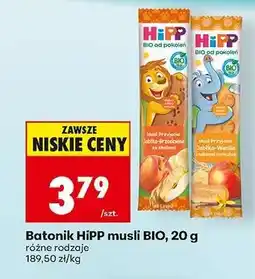 Biedronka Batonik HiPP musli BIO, 20 g oferta