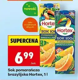 Biedronka Sok pomarańcza brazylijska Hortex, 1 l oferta