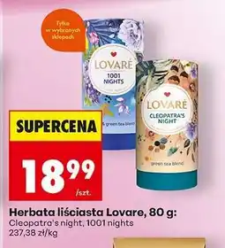 Biedronka Herbata liściasta Lovare, 80 g oferta