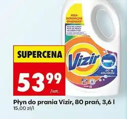 Biedronka Płyn do prania Vizir, 80 prań, 3,6 l oferta