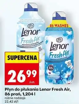 Biedronka Płyn do płukania Lenor Fresh Air, 86 prań, 1,204 l oferta