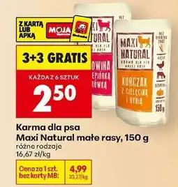 Biedronka Karma dla psa Maxi Natural małe rasy, 150 g oferta