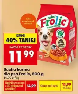 Biedronka Sucha karma dla psa Frolic, 800 g oferta