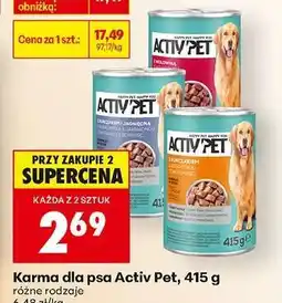 Biedronka Karma dla psa Activ Pet, 415 g oferta