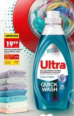 Biedronka Płyn do prania Ultra Quick Wash, 1,52 l oferta