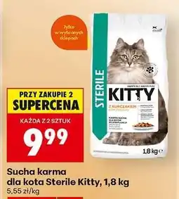 Biedronka Sucha karma dla kota Sterile Kitty 1,8 kg oferta