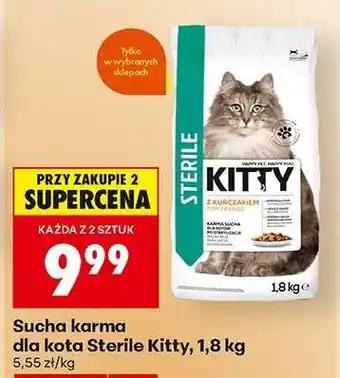 Biedronka Sucha karma dla kota Sterile Kitty 1,8 kg oferta