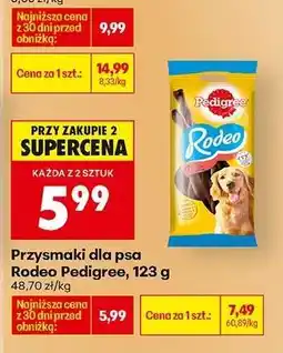 Biedronka Przysmaki dla psa Rodeo Pedigree , 123 g oferta