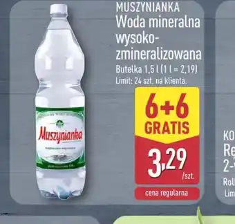 ALDI Muszynianka woda mineralna oferta