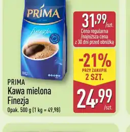 ALDI PRIMA Kawa mielona Finezja oferta