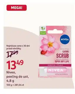 Rossmann Peeling do ust Nivea oferta