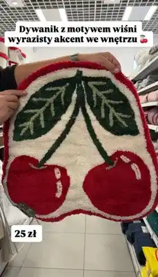 Pepco Dywanik z motywem wiśni oferta